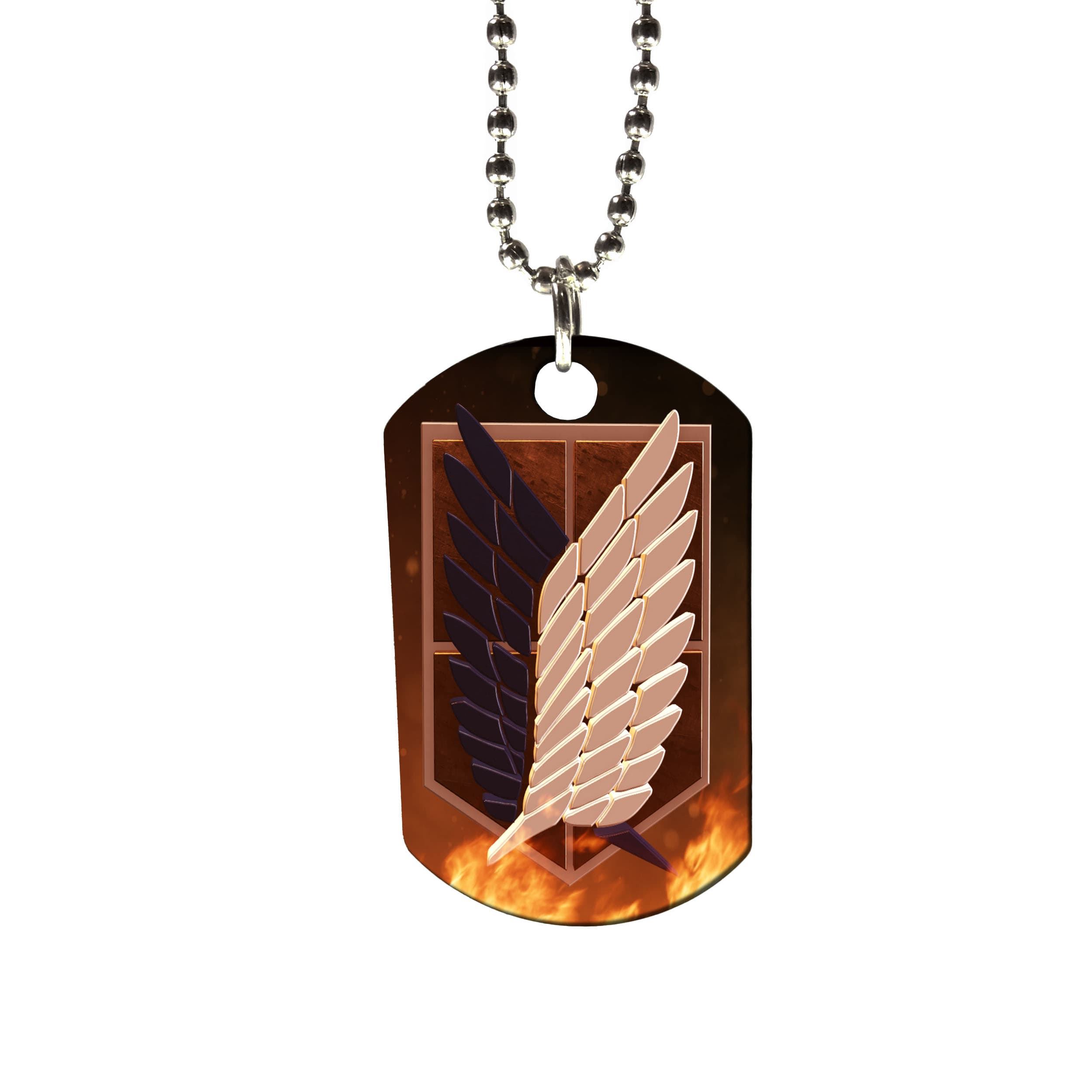 گردنبند استیل طرح انیمه Attack On Titan (حمله به تایتان ها) کد G-31