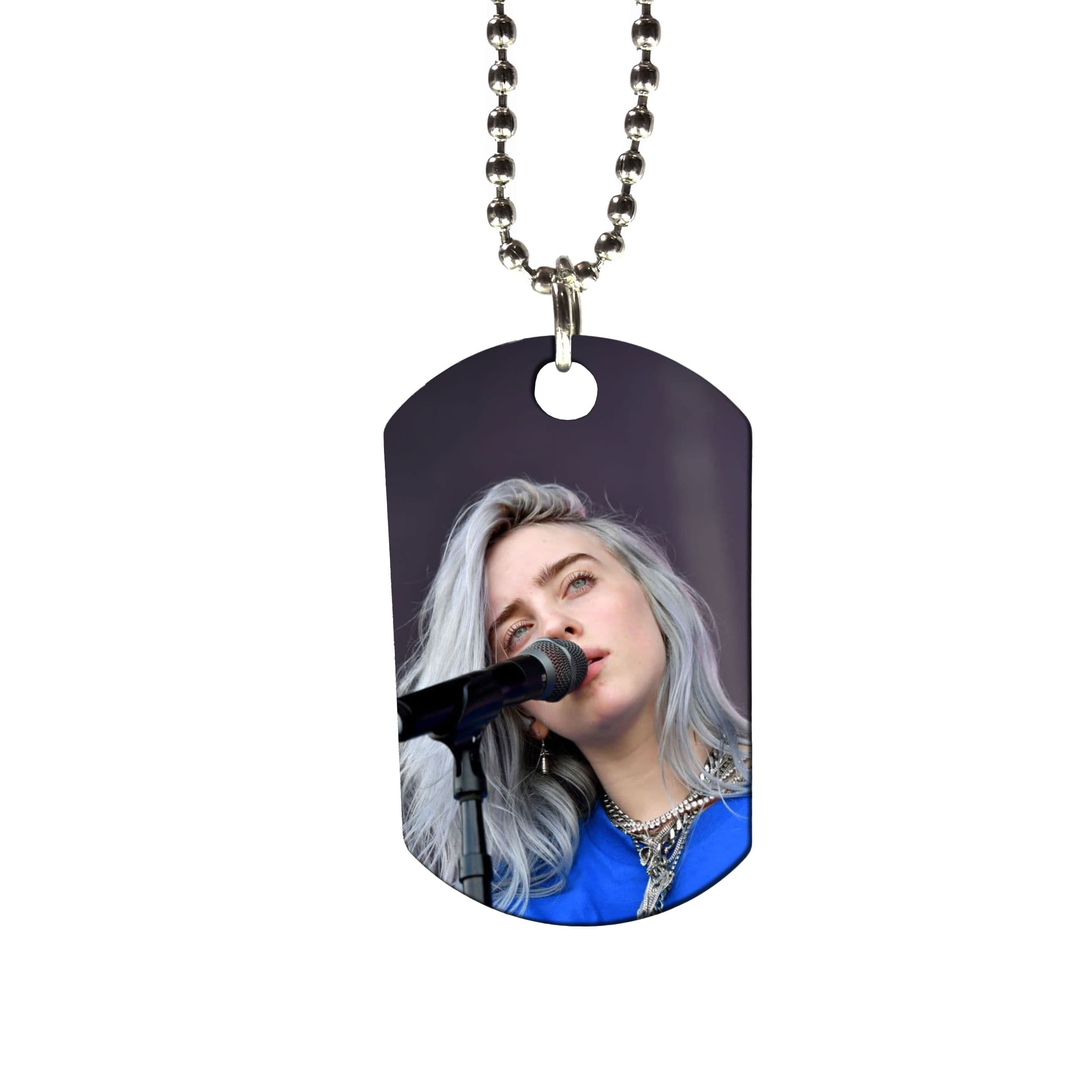 گردنبند استیل طرح Bili Eilish کد G-74