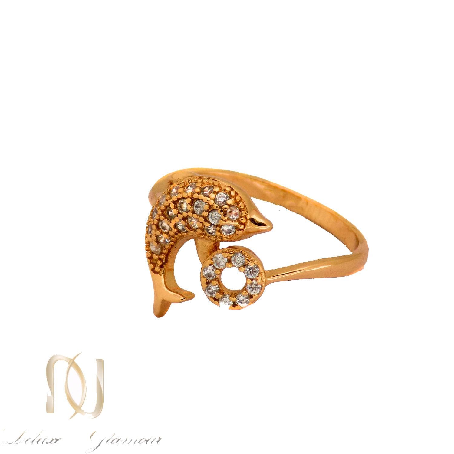 انگشتر دخترانه ژوپینگ طرح دلفین ظریف rg-n385 — تصویر ۲