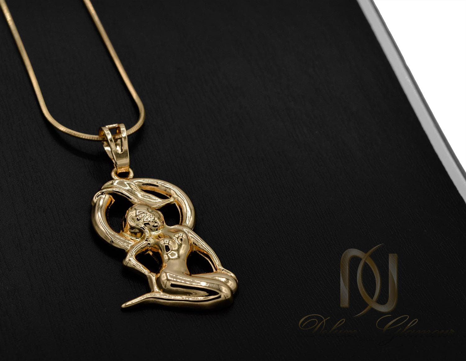 گردنبند ماه تولد شهریور ژوپینگ طلایی nw-n493 — تصویر ۲
