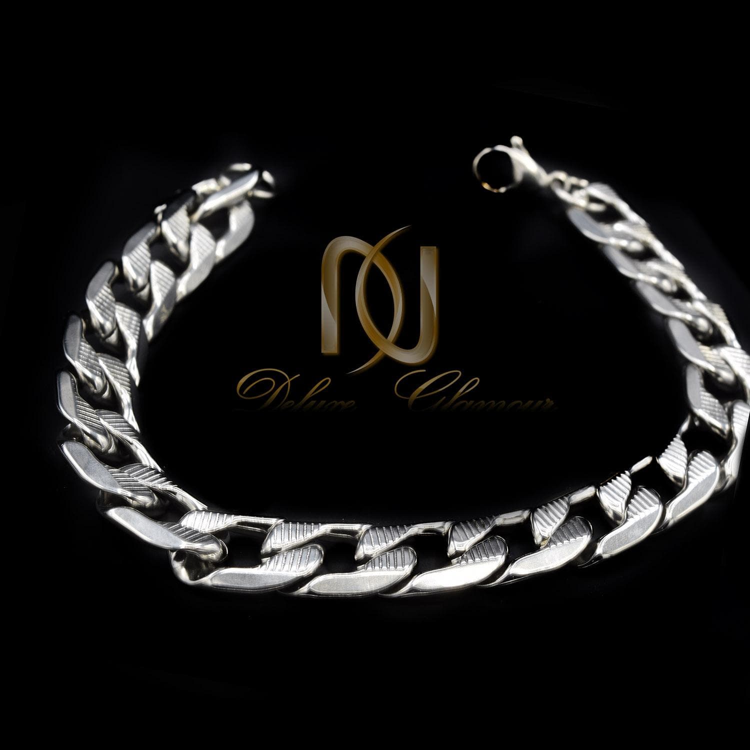 دستبند مردانه اسپرت استیل طرح کارتیه ds-n423 — تصویر ۳