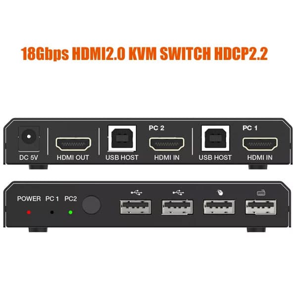 سوییچ KVM دو پورت HDMI مدل FN-K221 — تصویر ۳