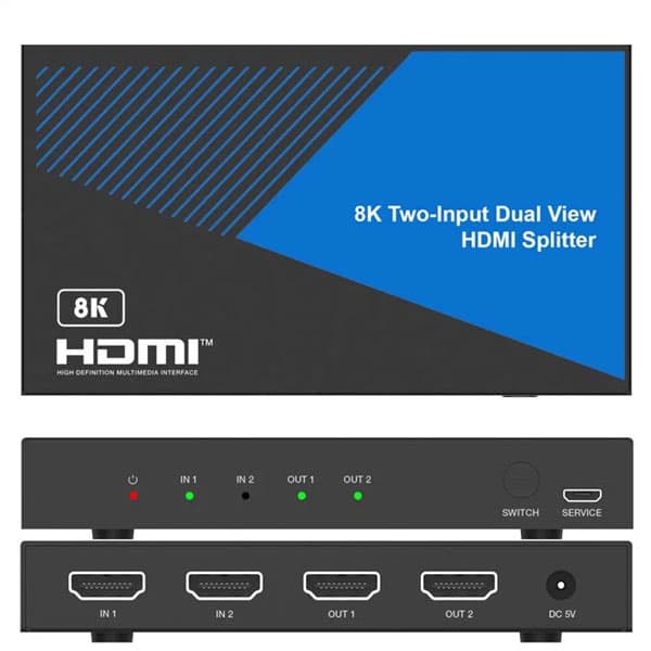 سوئیچ 2 پورت HDMI مدل FN-S821 V2.1 8K — تصویر ۲