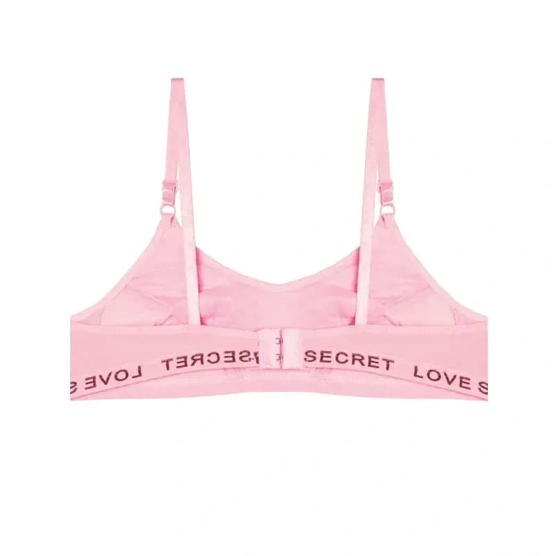 سوتین ورزشی دخترانه نخی دولایه کش LOVE SECRET مدل اسپرت بدون فنر — تصویر ۵