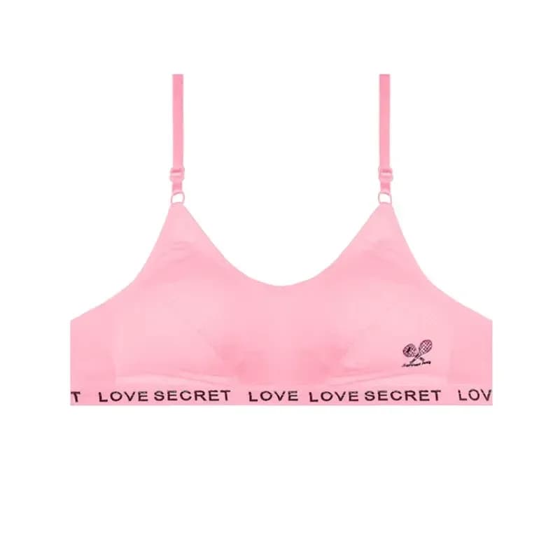 سوتین ورزشی دخترانه نخی دولایه کش LOVE SECRET مدل اسپرت بدون فنر