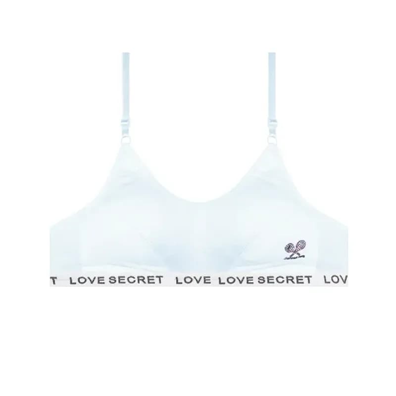 سوتین ورزشی دخترانه نخی دولایه کش LOVE SECRET مدل اسپرت بدون فنر — تصویر ۳