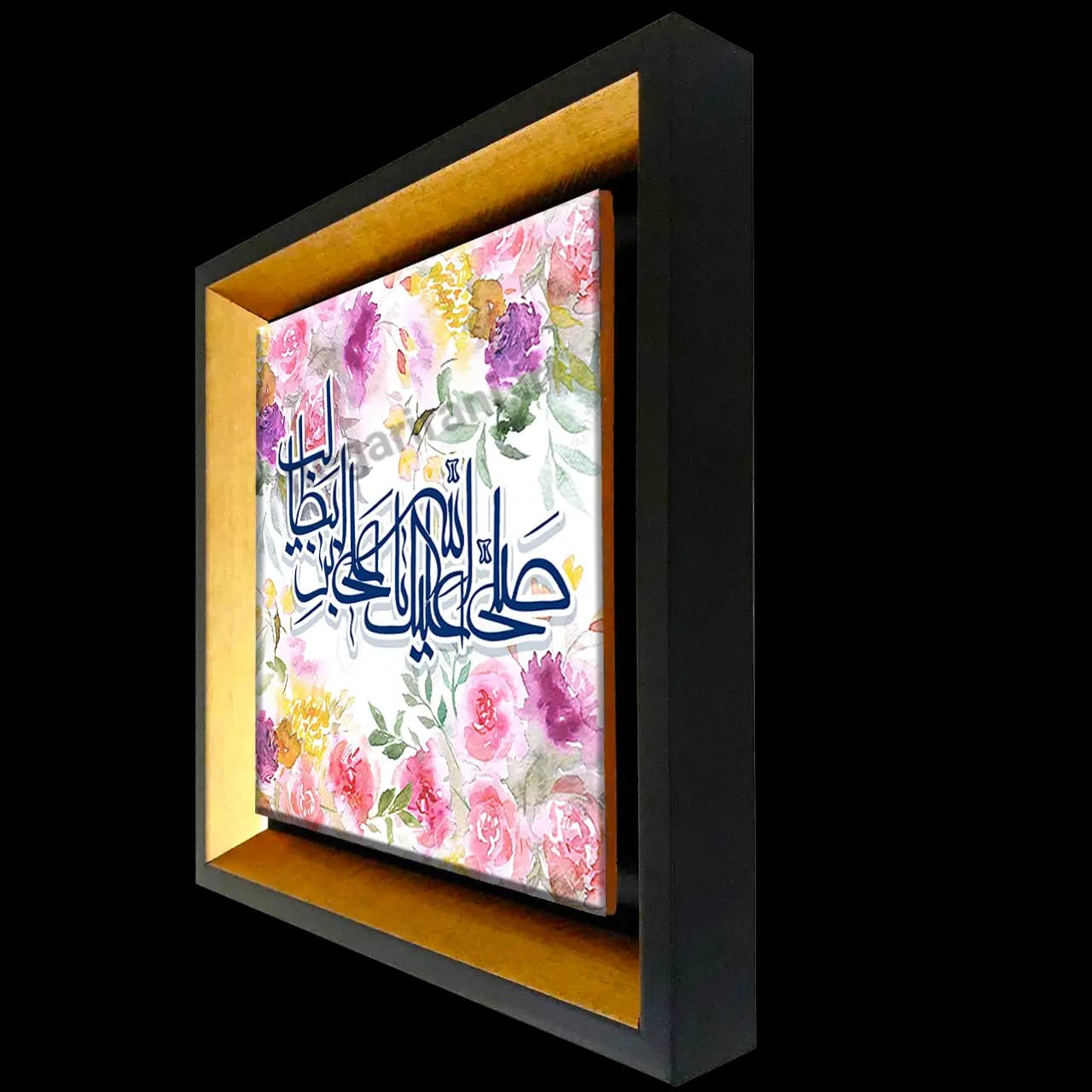تابلو کاشی صلی الله علیک یا علی بن ابی طالب مدل 2D 75 — تصویر ۲