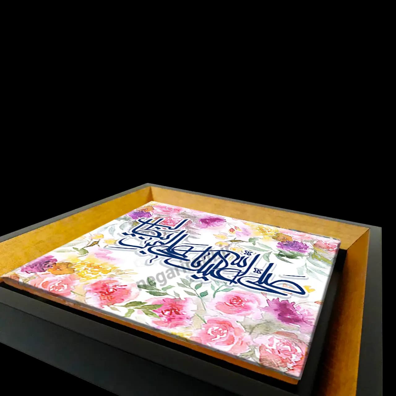 تابلو کاشی صلی الله علیک یا علی بن ابی طالب مدل 2D 75 — تصویر ۳