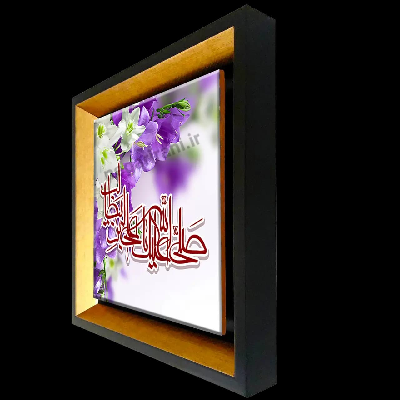 تابلو کاشی صلی الله علیک یا علی بن ابی طالب مدل 2D 74 — تصویر ۲