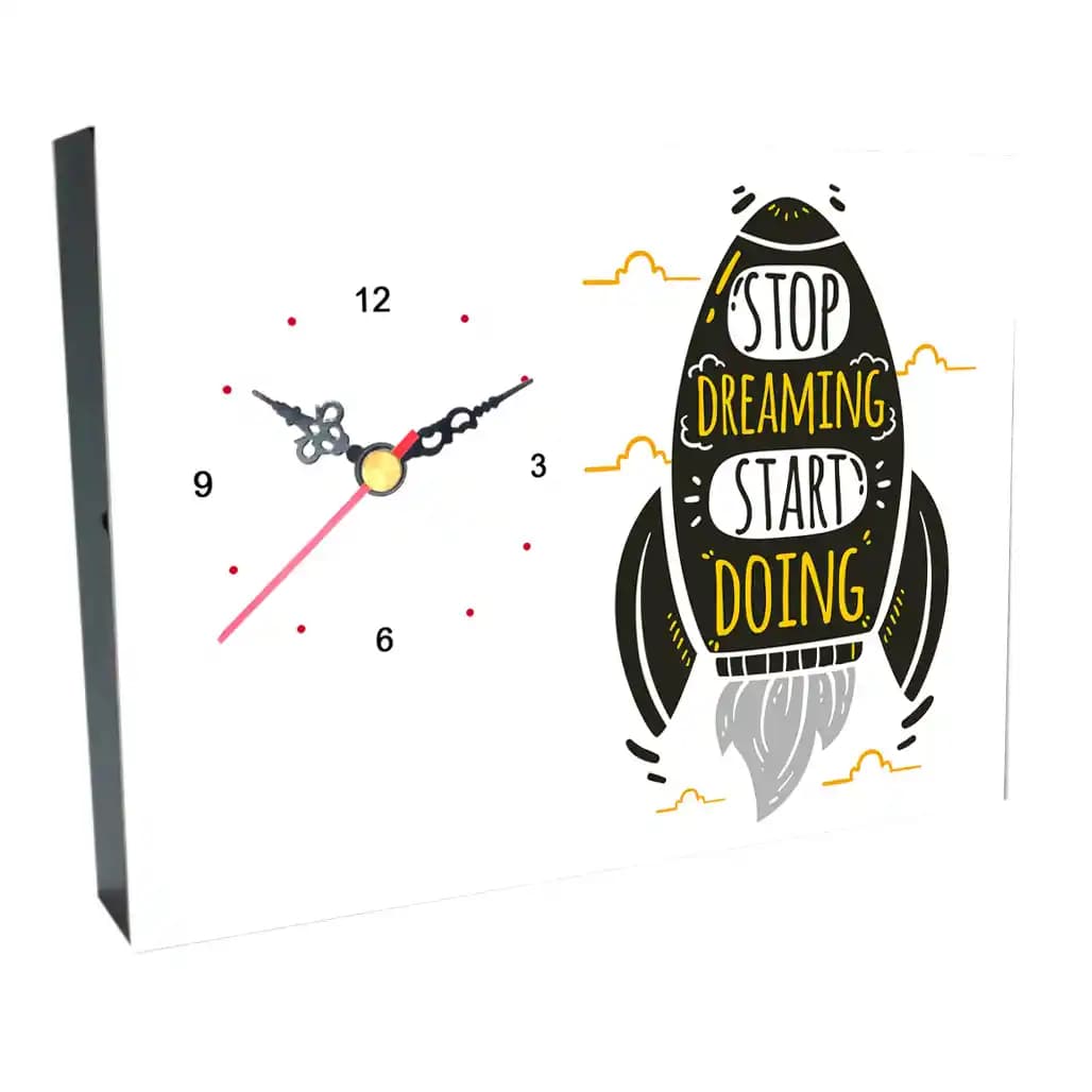ساعت رومیزی STOP DREAMING طرح AL 31