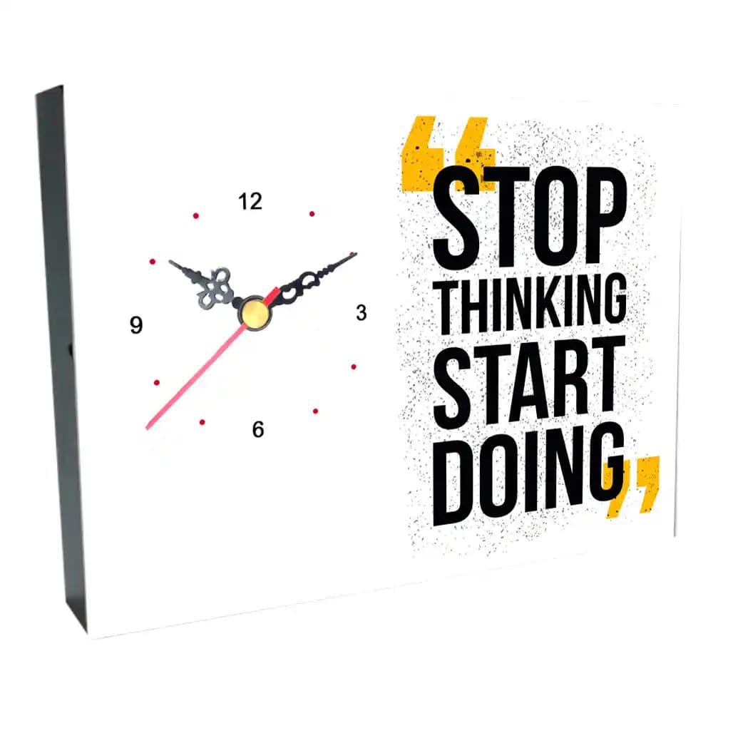 ساعت رومیزی STOP THINKING طرح AL 24