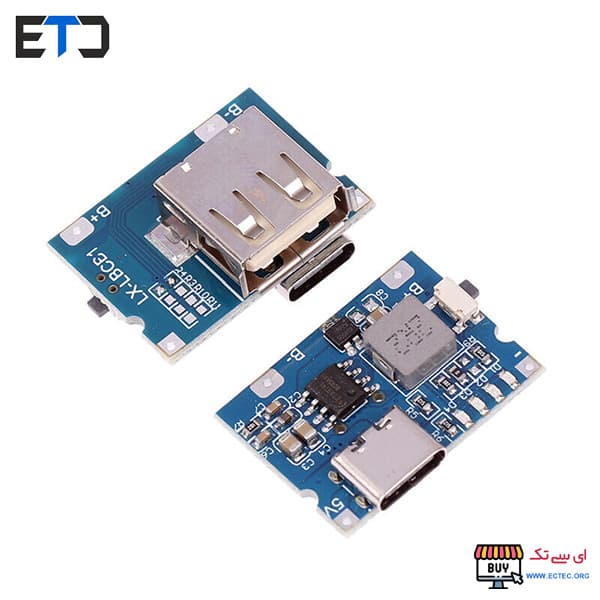 ماژول شارژر باتری لیتیوم یون دارای ورودی USB Type-C — تصویر ۴