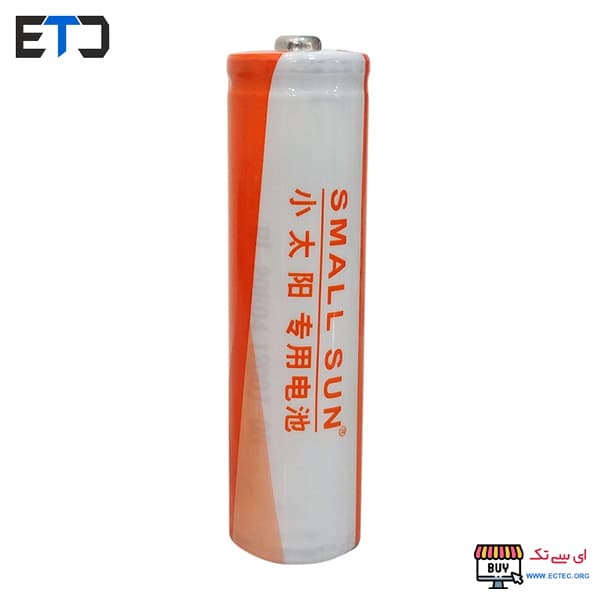 باتری لیتیوم یون قابل شارژ اسمال سان 18650 ظرفیت 2200 میلی آمپر — تصویر ۳