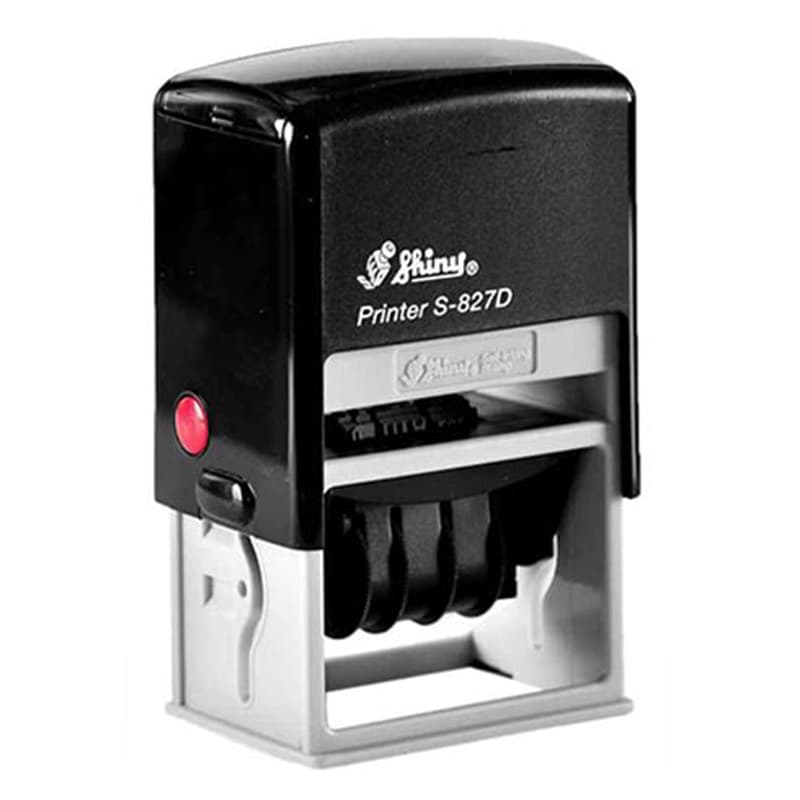 مهر اتومات پرینتی تاریخ‌دار شاینی Shiny سایز 30*50 کد S-827DIR