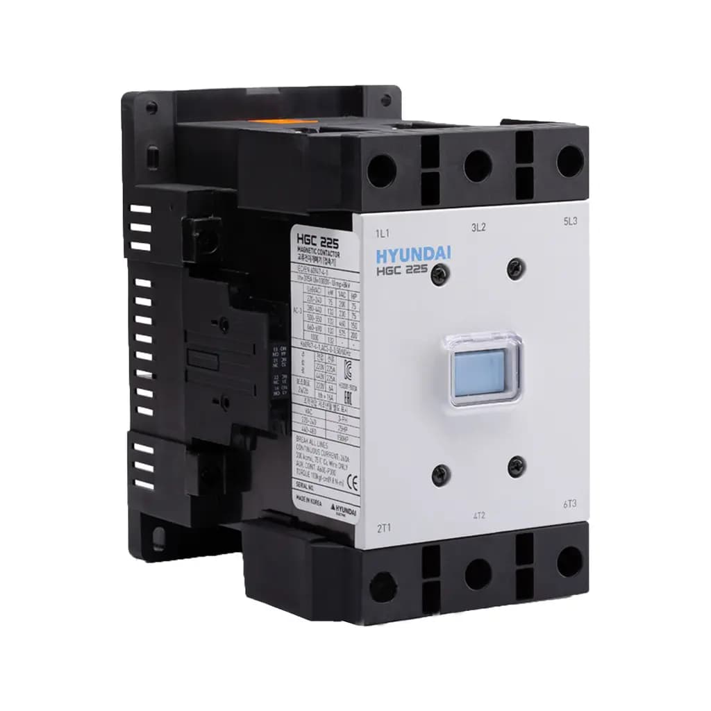 کنتاکتور 225آمپر 132 کیلووات با بوبین AC برند هیوندای