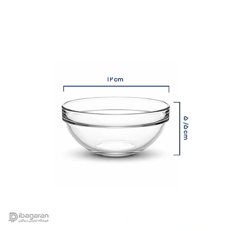 پیاله پاشاباغچه 6 عددی چفس مدل 53543 — تصویر ۲