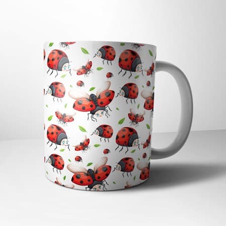 ماگ دختر کفشدوزکی Ladybug
