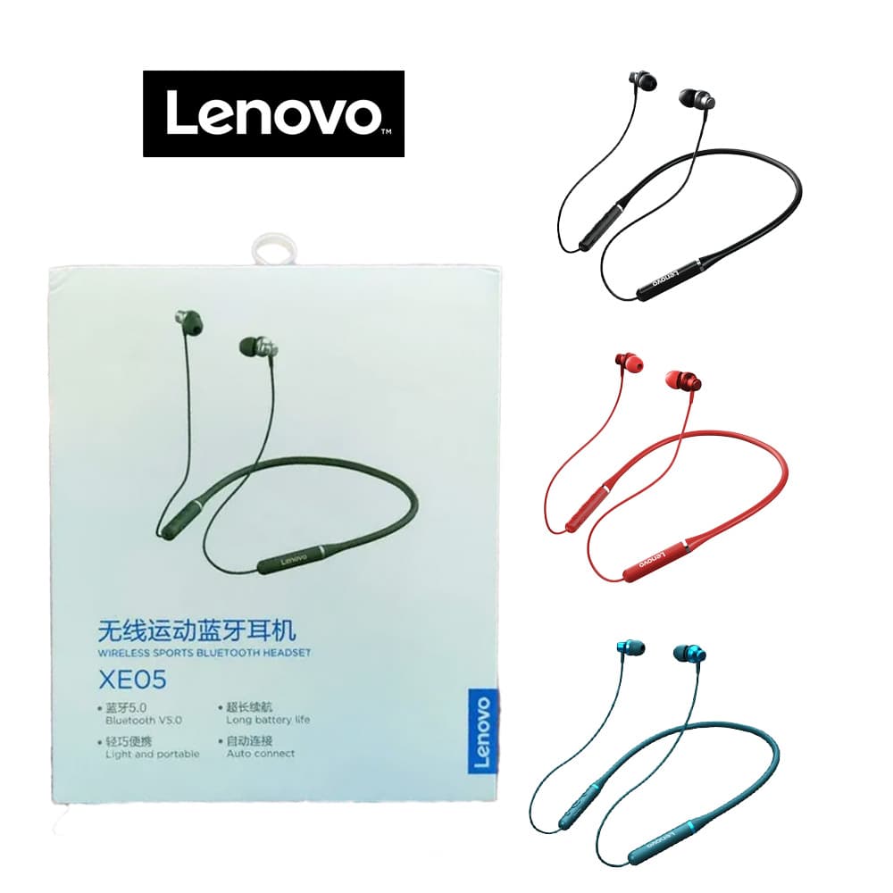 هندزفری بلوتوثی دورگردنی Lenovo مدل Xe-05 کیفیت عالی اصل چین