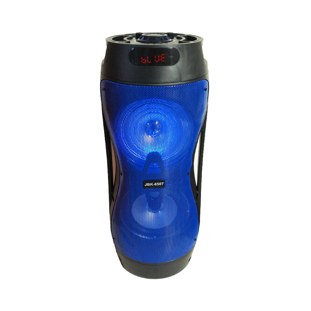 اسپیکر بلوتوث استوانه ای مدل Jbk-6507 میکروفون دار 13 اینچ — تصویر ۲