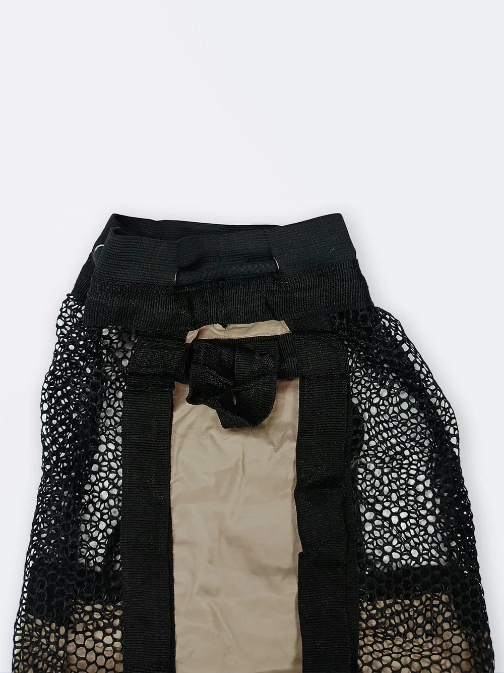 مش بگ ( mesh bag ) برای وسایل استخر شنا ، ساحل و دریا به رنگ کرمی نابایجی ( Nabaiji ) — تصویر ۵