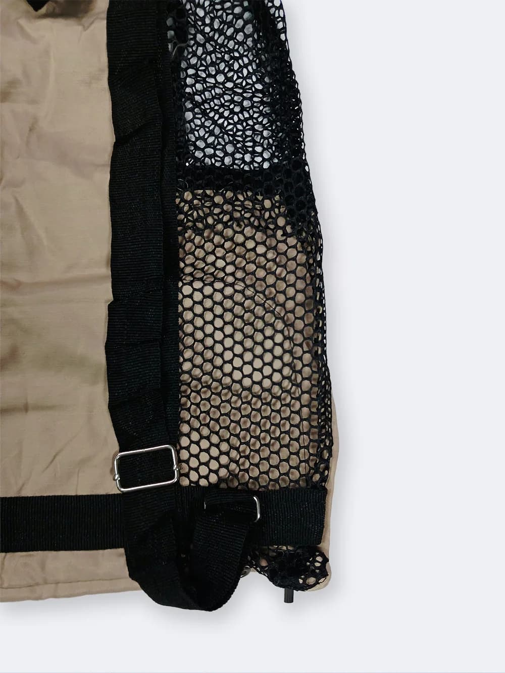 مش بگ ( mesh bag ) برای وسایل استخر شنا ، ساحل و دریا به رنگ کرمی نابایجی ( Nabaiji ) — تصویر ۸