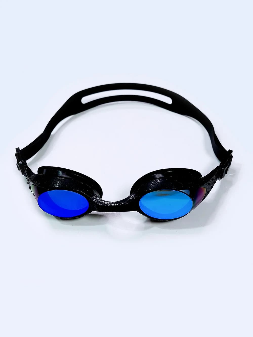 عینک شنا جیوه ای زنانه و مردانه مشکی رنگ با شیشه آبی رنگ اسپیدو – Speedo — تصویر ۲