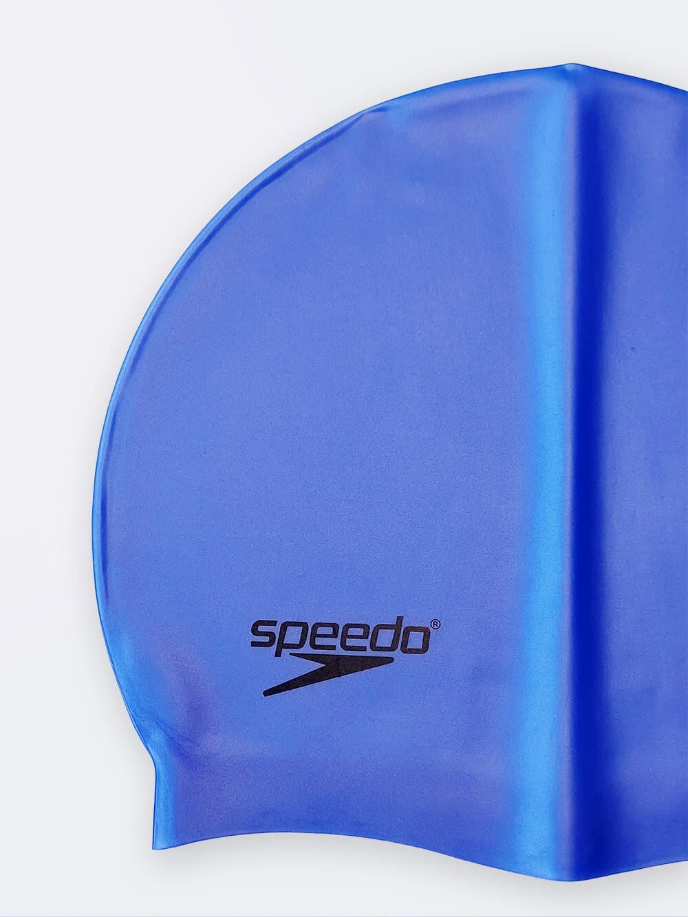 کلاه شنا زنانه و مردانه آبی رنگ برند اسپیدو ( Speedo ) سیلیکونی ضد آب و ضد کلر — تصویر ۳