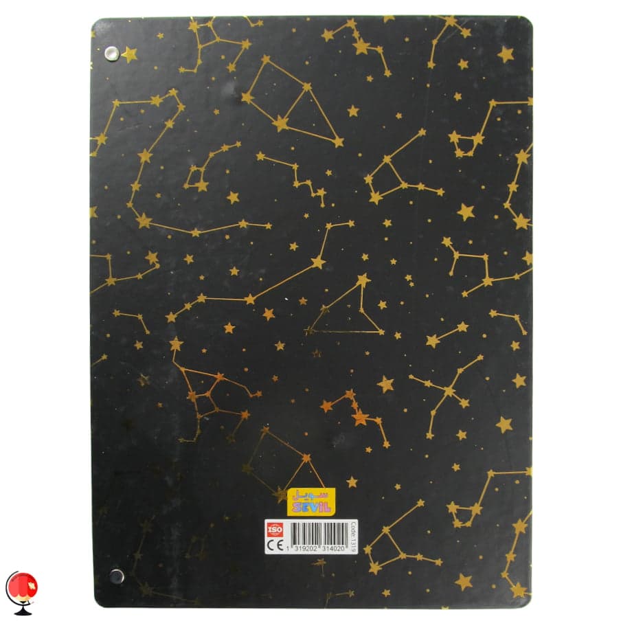 دفتر کلاسوری 100 برگ قفل فلزی لاکچری سویل — تصویر ۳