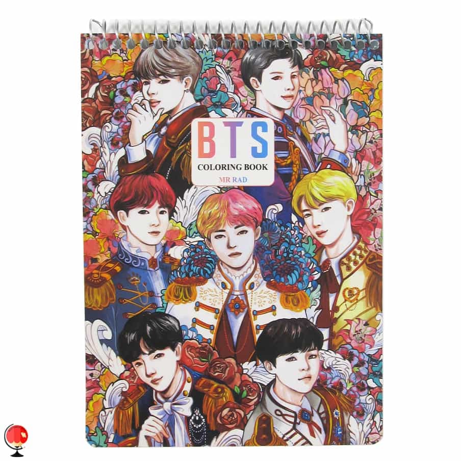 دفتر رنگ آميزی مدل بی تی اس BTS مستر راد