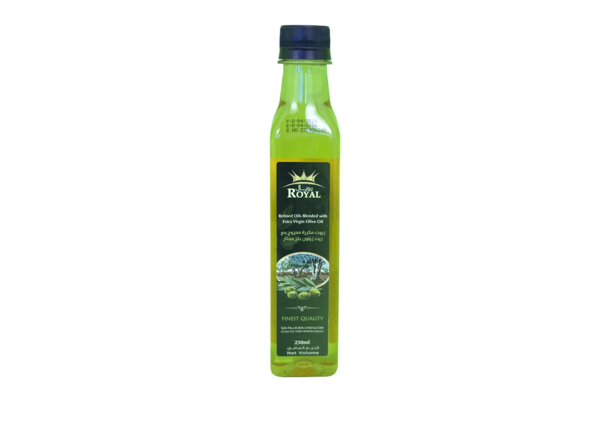 روغن زیتون مخلوط با روغن تصفیه شده رویال 250 میلی لیتر