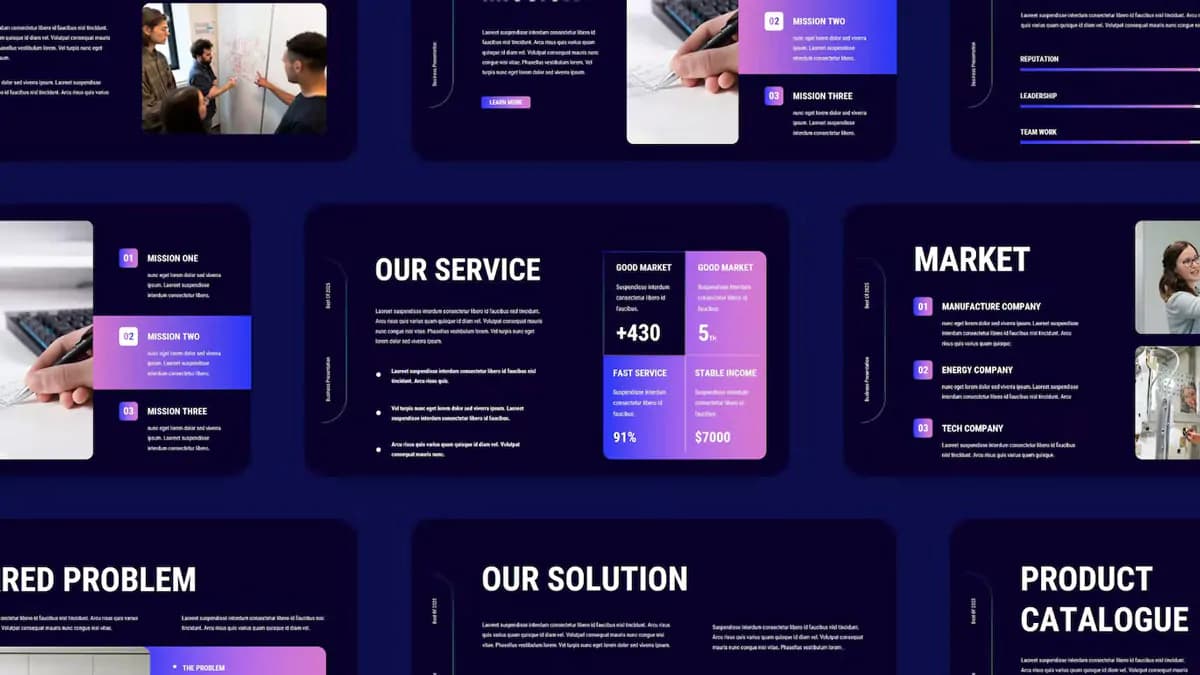 قالب پاورپوینت پروفایل کسب و کار شرکتی — تصویر ۴