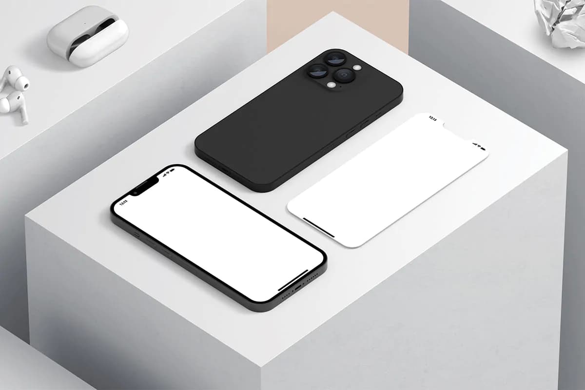 موکاپ موبایل و اسمارت فون — تصویر ۳