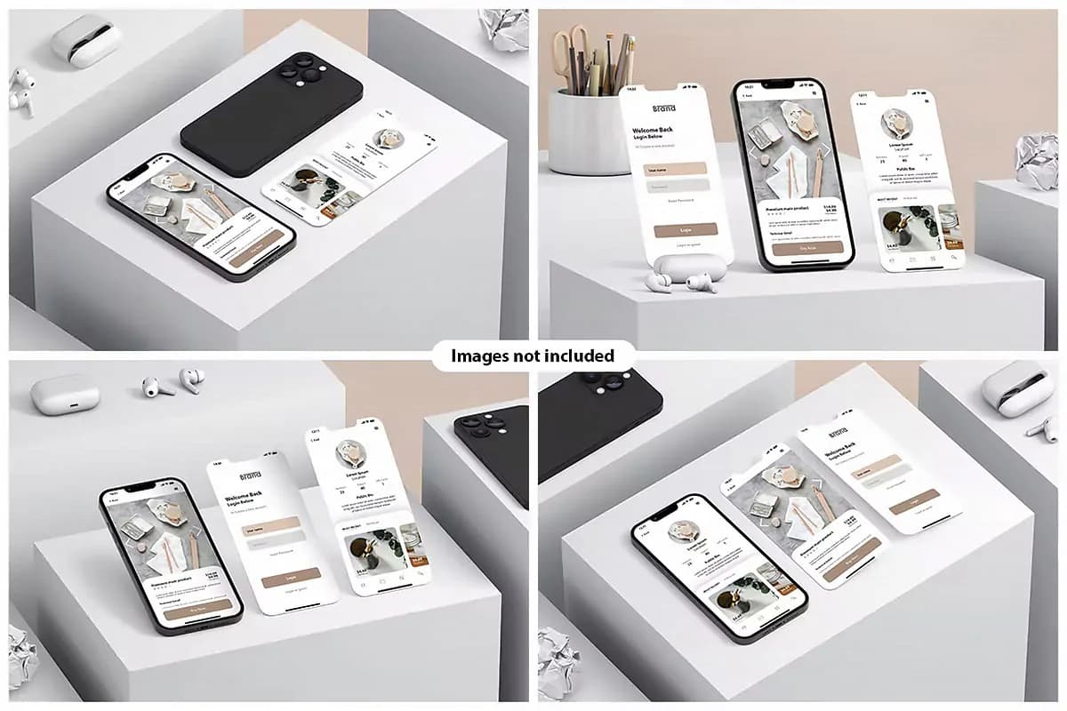 موکاپ موبایل و اسمارت فون — تصویر ۲