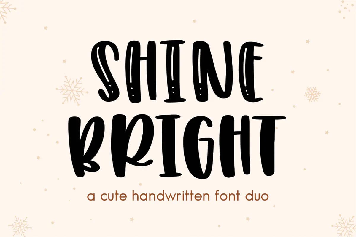 فونت فانتزی و جالب Shine Bright