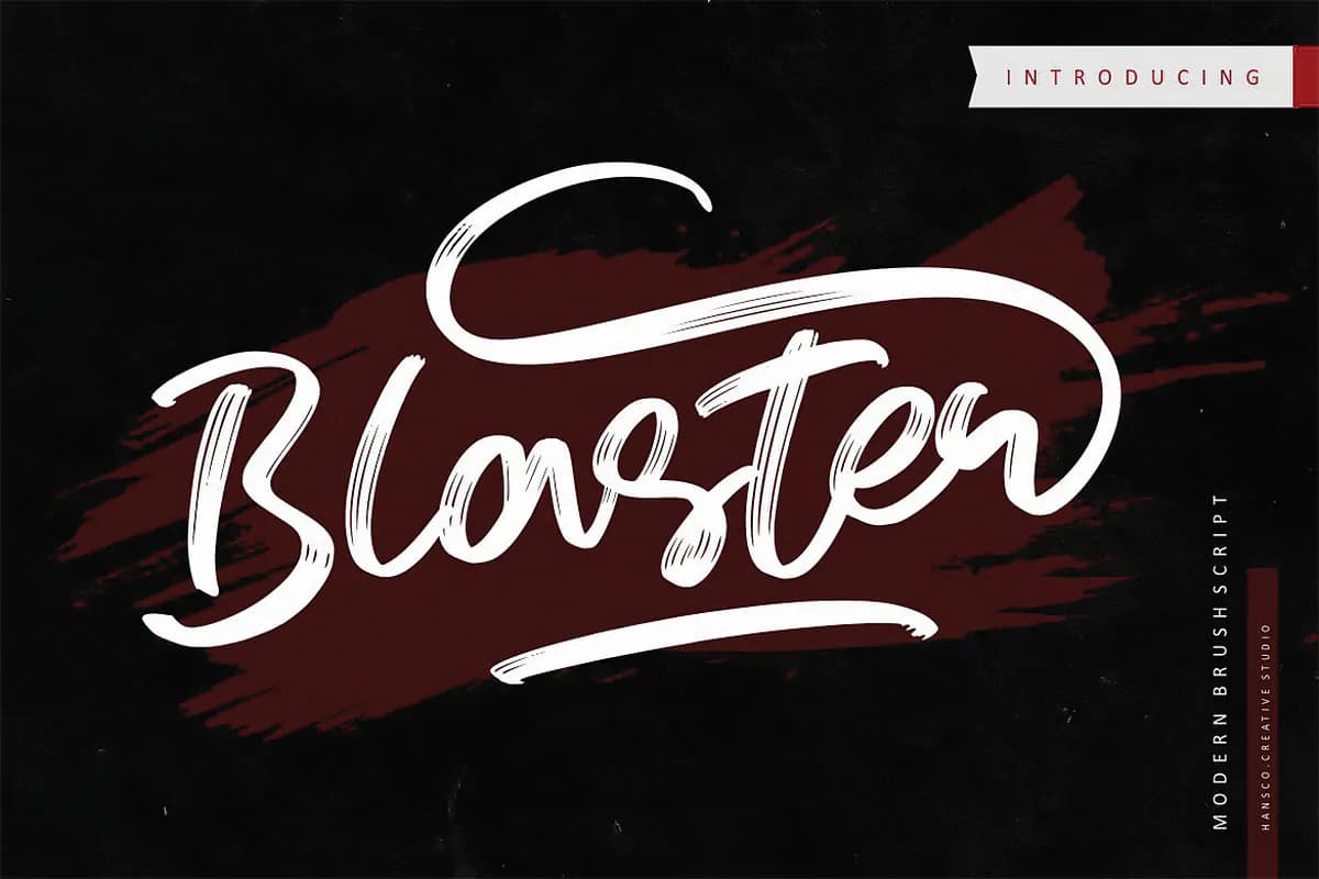 فونت دستنویس و سرهم Blaster