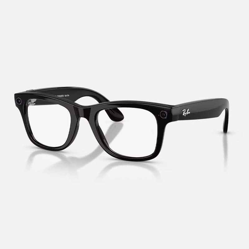 عینک ری بن متا Ray-ban Meta Wayfarer Shiny Black Transitions Graph Green RW4012 – GEN 2 — تصویر ۴
