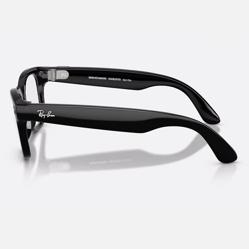عینک ری بن متا Ray-ban Meta Wayfarer Shiny Black Transitions Graph Green RW4012 – GEN 2 — تصویر ۵