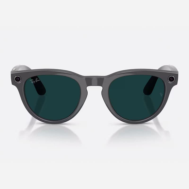 عینک هوشمند ری بن متا Ray-ban Meta Headliner Shiny Asteroid Grey/Transitions Emerald RW4013 – Gen 2 — تصویر ۴
