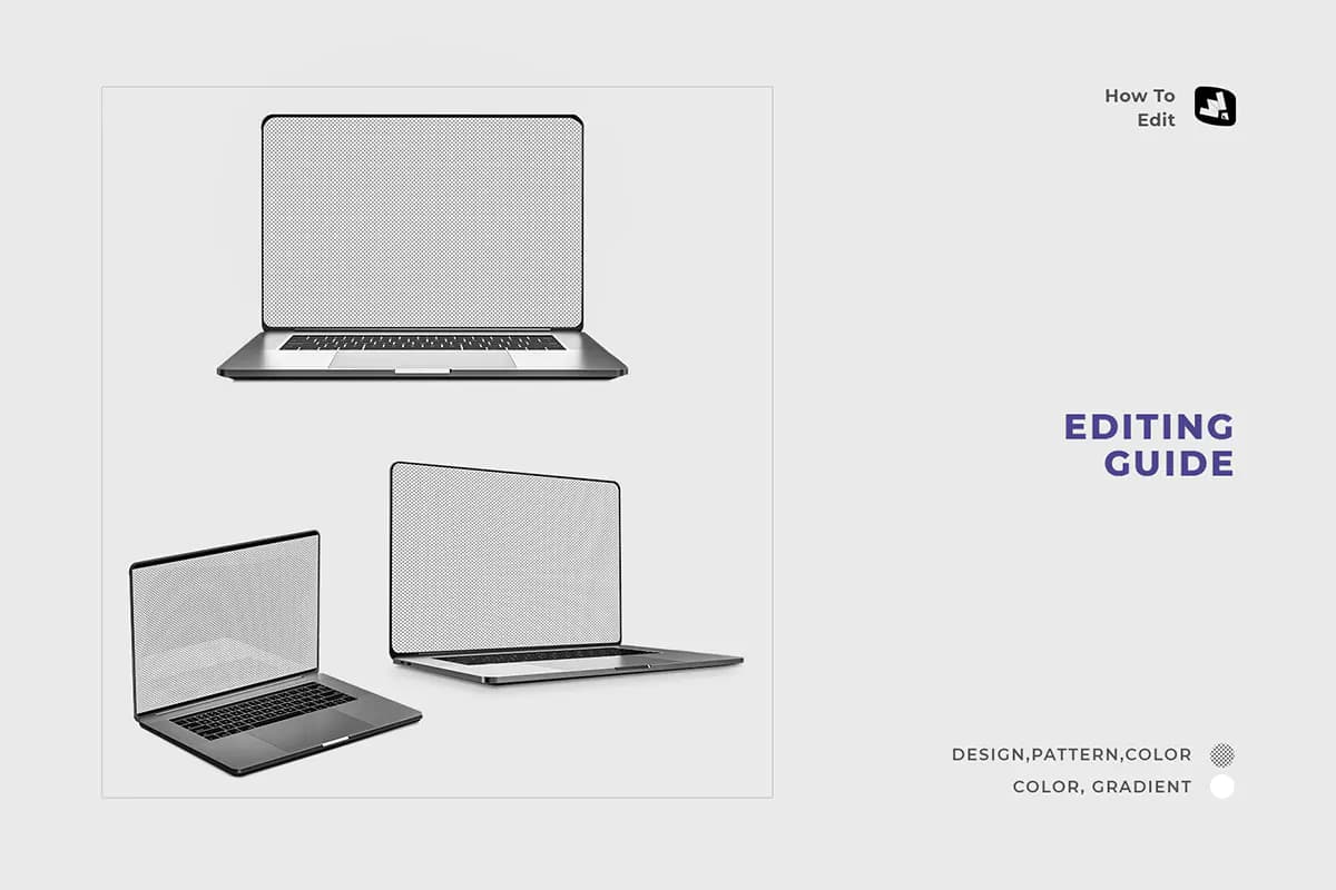 موکاپ لپ تاپ مک بوک پرو MacBook Pro Laptops — تصویر ۷