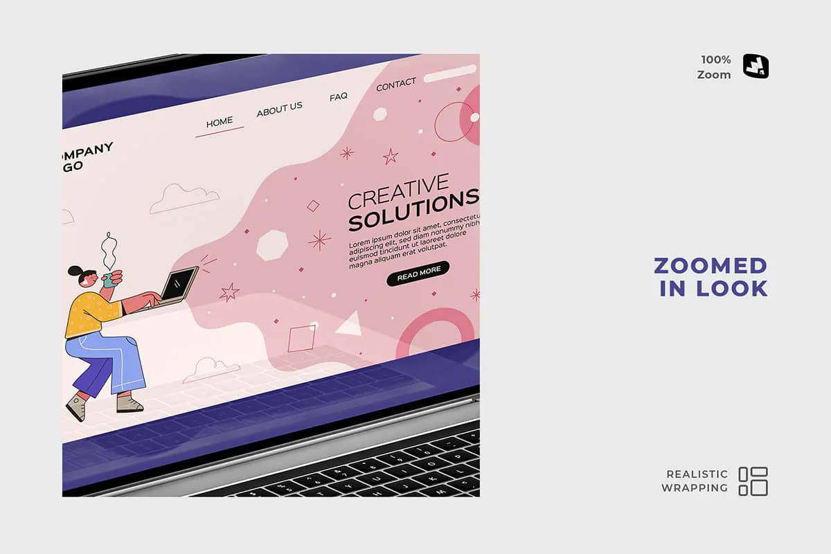 موکاپ لپ تاپ مک بوک پرو MacBook Pro Laptops — تصویر ۵