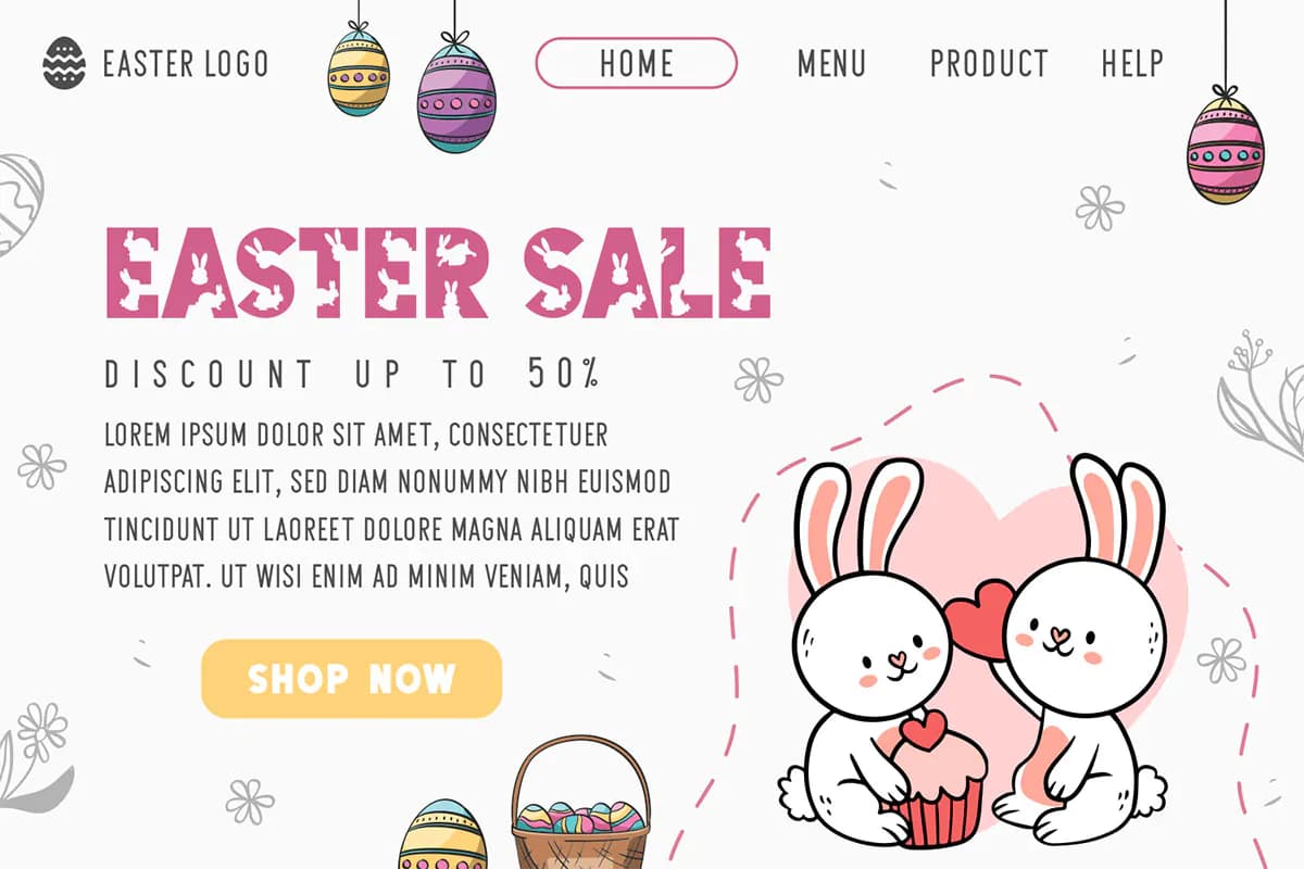 فونت فانتزی و بامزه خرگوشی Bunny Cute — تصویر ۳