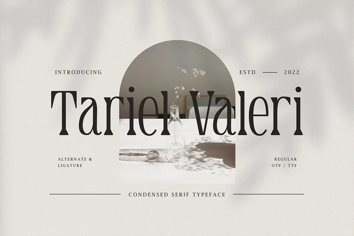 فونت شیک و لاکچری Tariel Valeri
