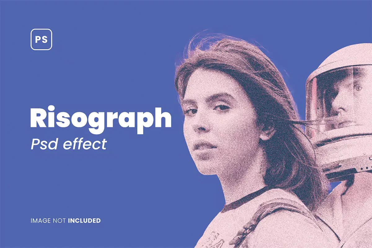 افکت عکس چاپ ریسوگراف برای فتوشاپ