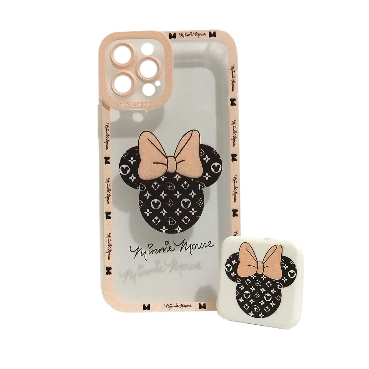 کاور کد 7906 مناسب برای گوشی موبایل آیفون iPhone 12 Pro پاپ سوکت دار طرح میکی موس