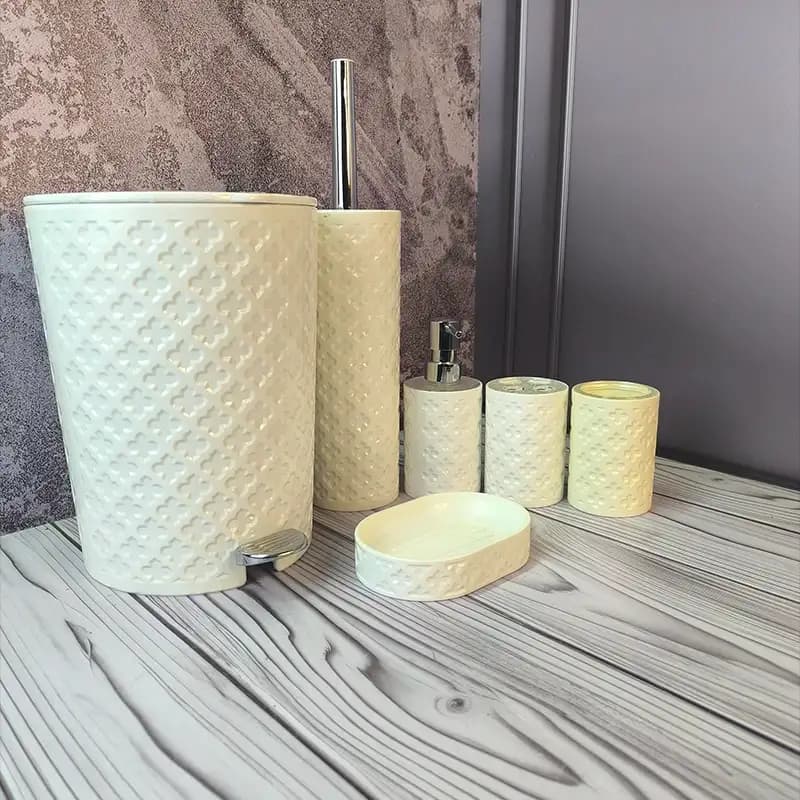 ست سرویس بهداشتی طرح گل لیمون