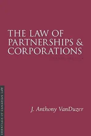 و دانلود نسخه کامل کتاب زبان اصلی The Law of Partnerships and Corporations, Fourth Edition (Essentials of Canadian Law) PDF | دانلود کتاب خارجی