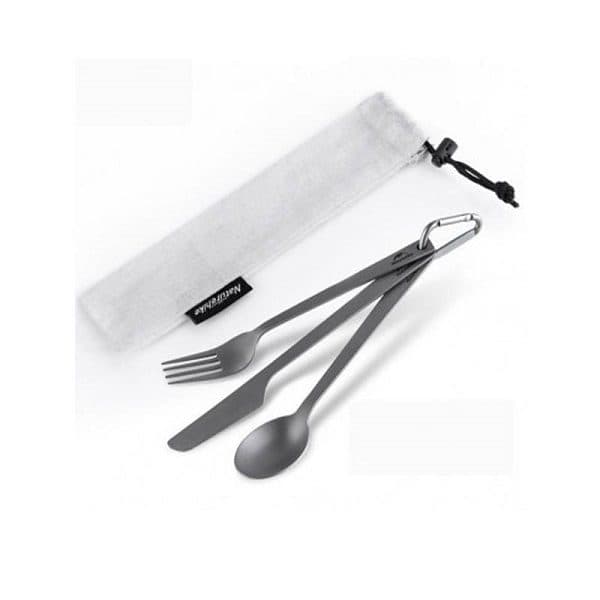 ست قاشق و چنگال تیتانیوم نیچرهایک مدل TZD11 TITANIUM CUTLERY SET NH19T011-D — تصویر ۲