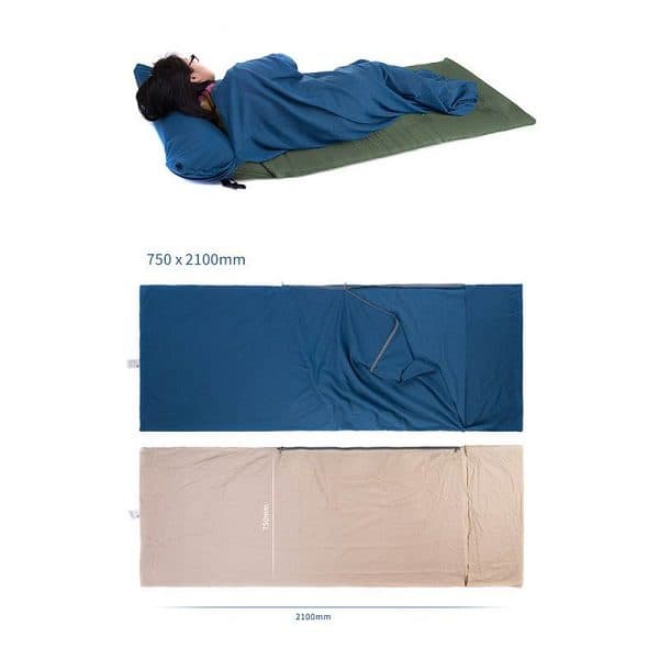 پتو مسافرتی نیچرهایک مدل COTTON SLEEPING BAG LINER — تصویر ۴
