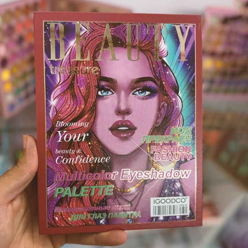 پالت سایه چشم دو درب صفحه ای Beauty treasure برند igoodco — تصویر ۳
