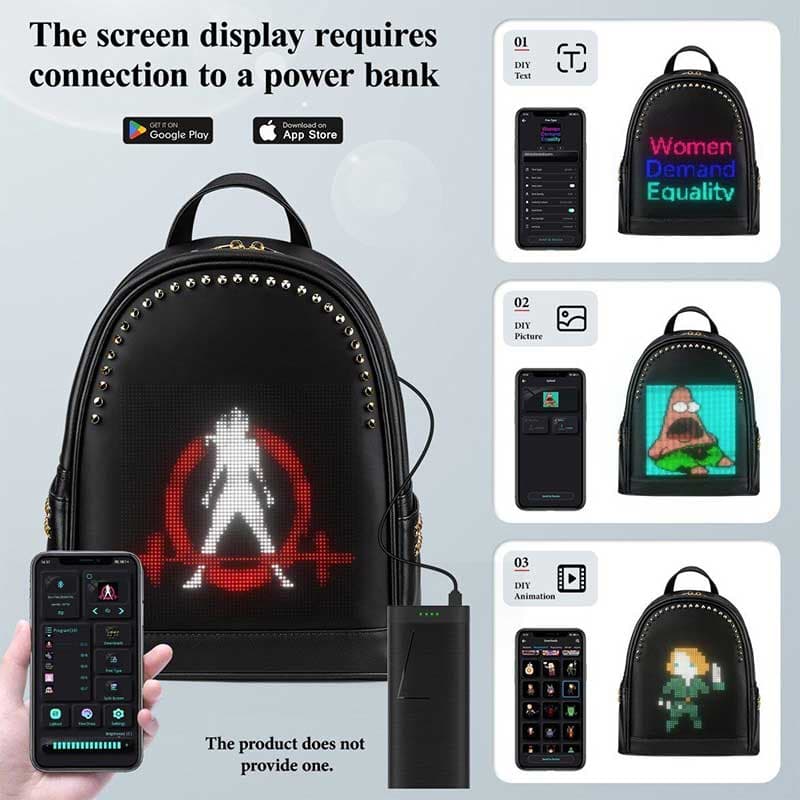 کیف کوله پشتی LED دار — تصویر ۷